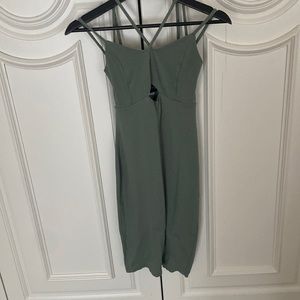 Olive dress midi